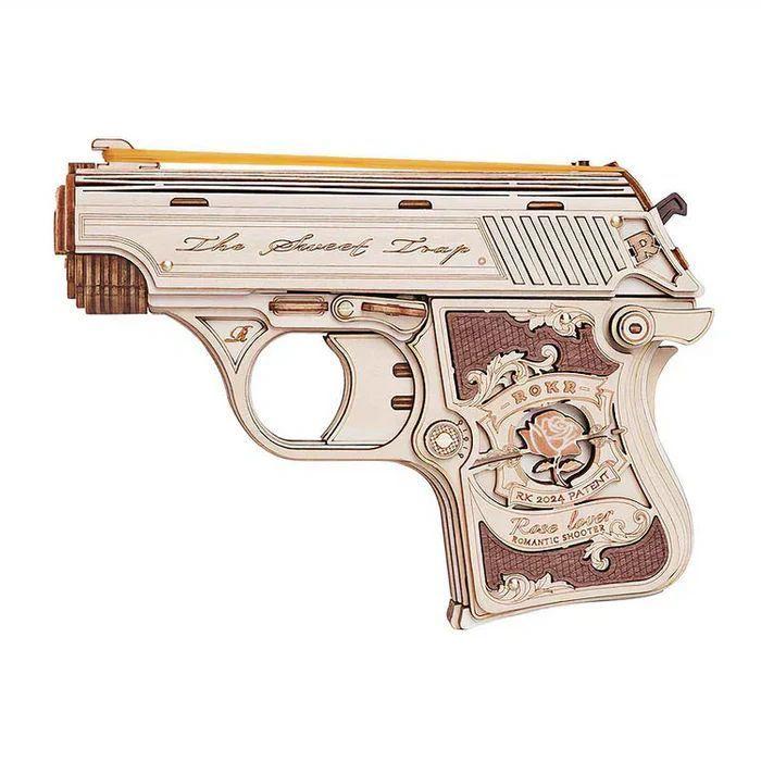 Pistola de Madera "Mini Gun" - Puzzle 3D -4