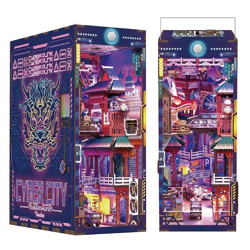 Booknook 3D "Cyber City" - Callejón Cyberpunk para Armar (Tonecheer)-4