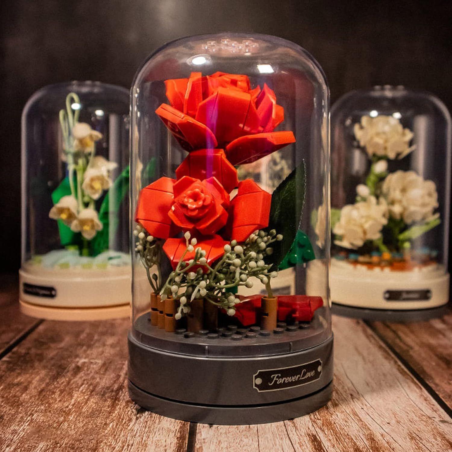 Flor de Rosa - Caja Musical Botánica Floral-3