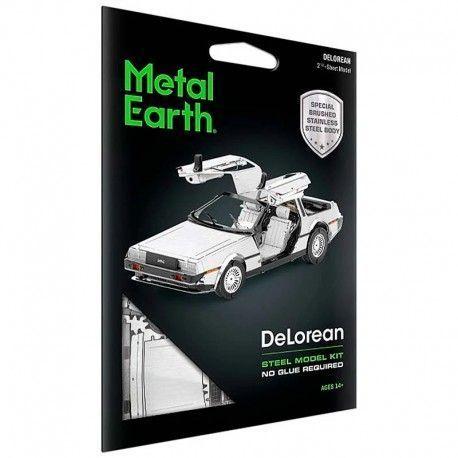 Miniatura Armable MMS181: DMC DeLorean Volver al Futuro Metal Earth-5