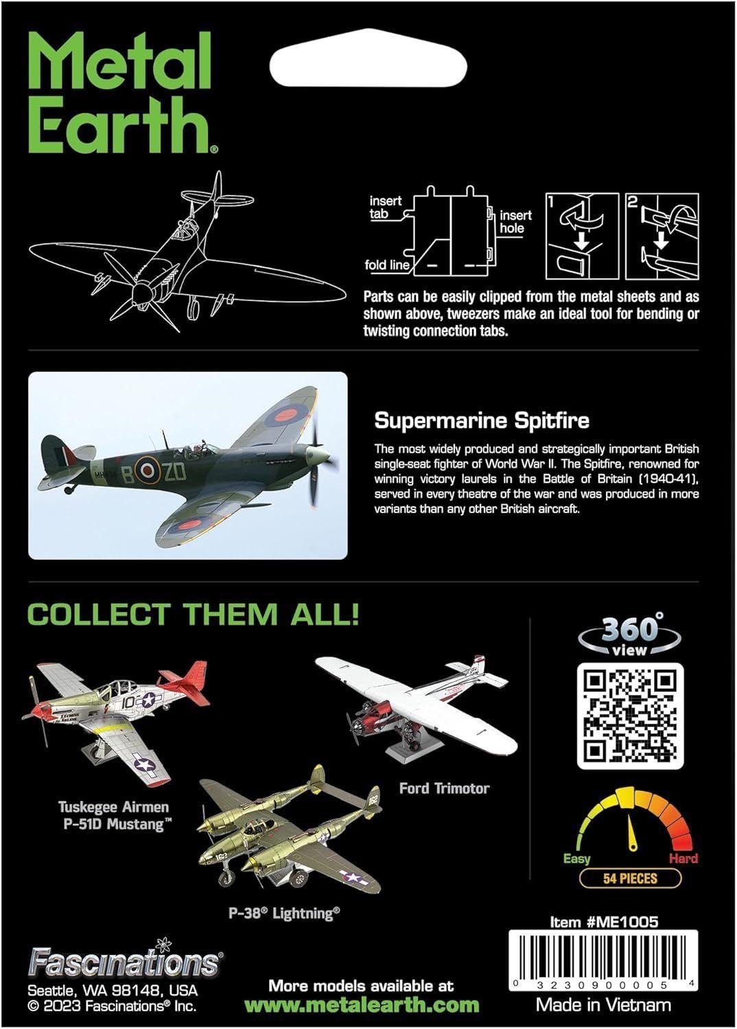 Puzzle 3D SUPERMARINE SPITFIRE-6