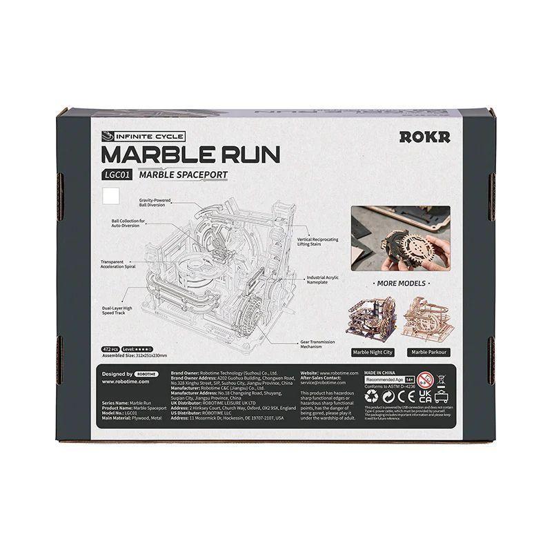 Pista de Bolitas Motor USB- Marble Spaceport Robotime-2