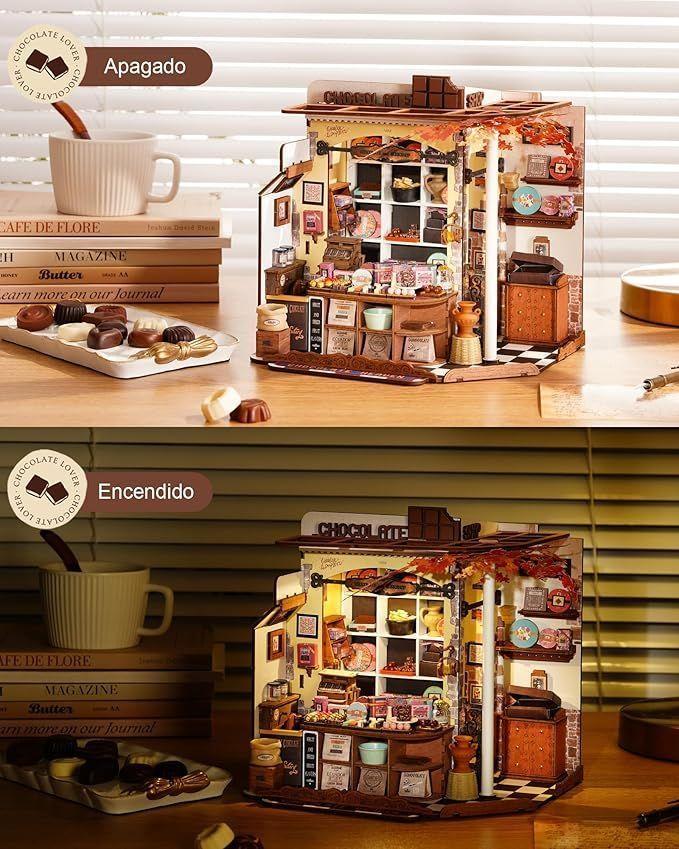 Miniatura DIY "Henry's Chocolate Shop" - Maqueta de Madera (Rolife)-2