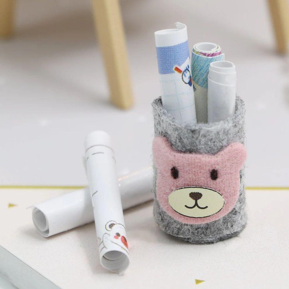 Kit de Casa de Muñecas Miniatura DIY mini house Study Room -4