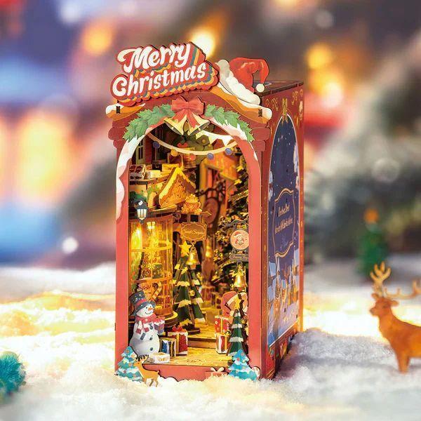 Book Nook Calle Navideña - Christmas Street Diorama 3D DIY (Rolife)-4