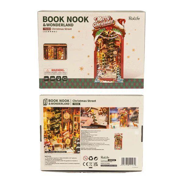 Book Nook Calle Navideña - Christmas Street Diorama 3D DIY (Rolife)-5