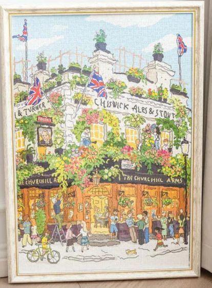 Rompecabezas 1000 Piezas "Pub en Londres" - Escena Británica (Rolife)-2