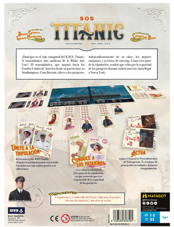 SOS Titanic - Juego de Mesa Cooperativo y en Solitario (Devir)-3
