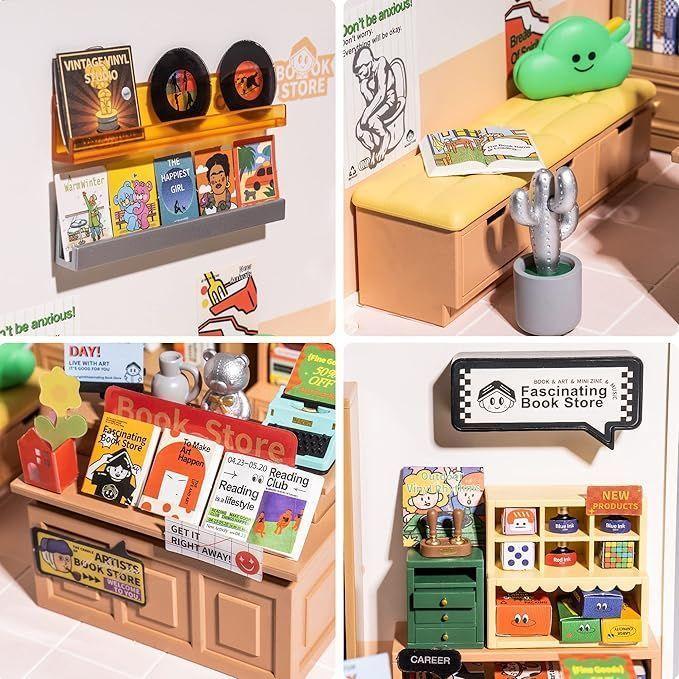 Casa en Miniatura para Armar - Super Creator Fascinating Book Store DW004-3