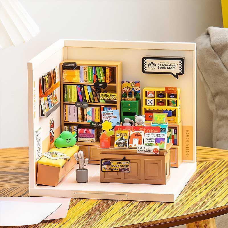 Casa en Miniatura para Armar - Super Creator Fascinating Book Store DW004-4