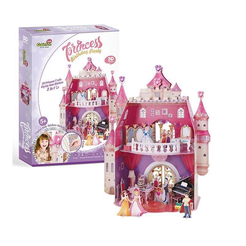 CASTILLO PRINCESA FIESTA DE CUMPLEAÑOS PUZZLE 3D-1