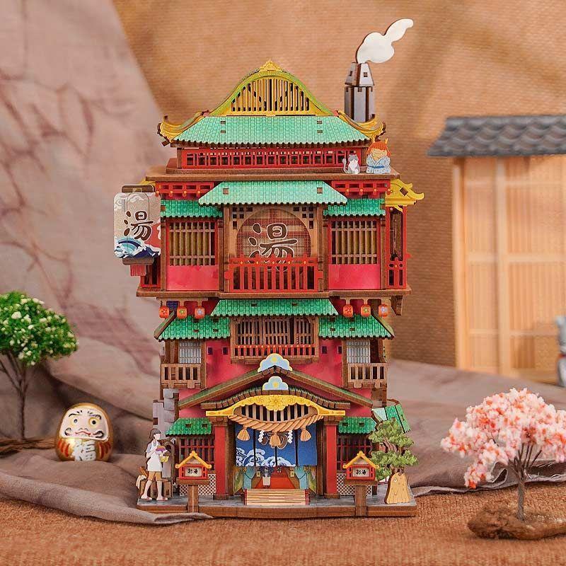 Organizador de Escritorio "Onsen Ghibli" - Maqueta Interactiva (Tonecheer)-3