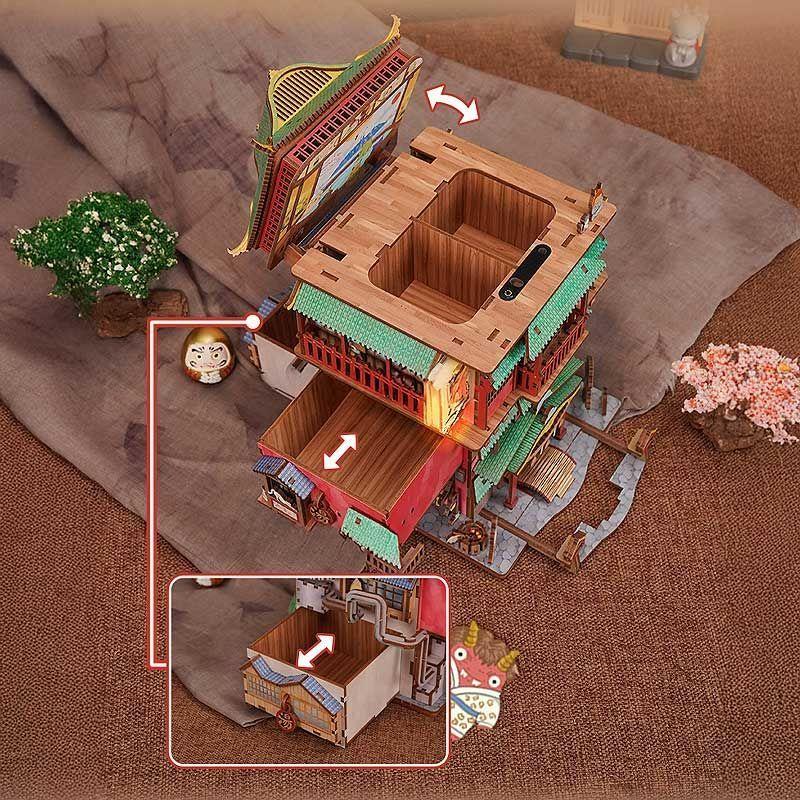 Organizador de Escritorio "Onsen Ghibli" - Maqueta Interactiva (Tonecheer)-4