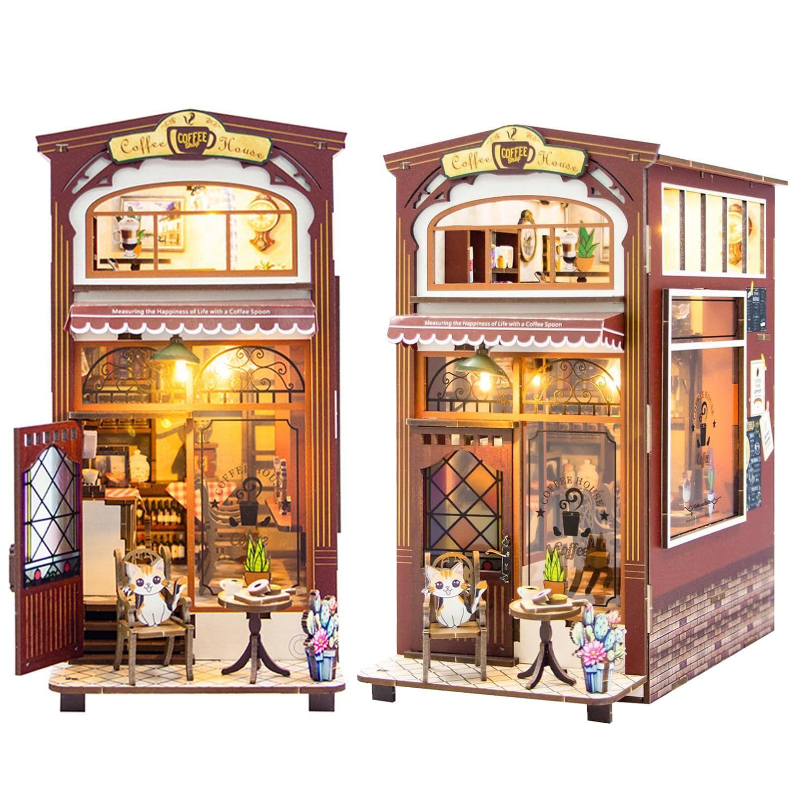 Libreria y Cafeteria De Gatos - Separador de Libros Armable-3