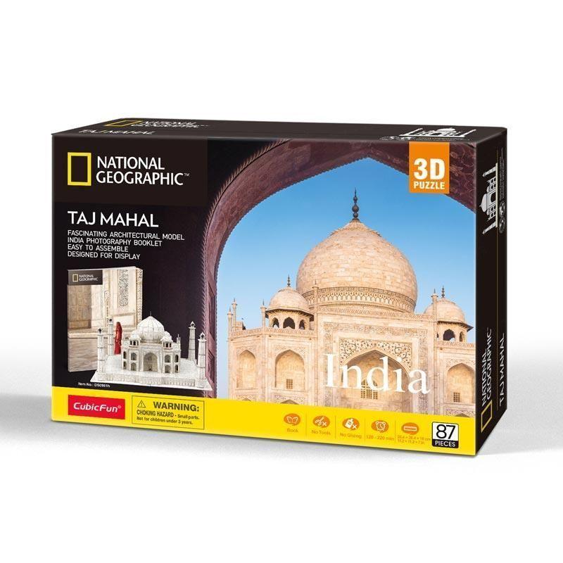 Natgeo Palacio Taj Mahal India Rompecabezas 3D Cubicfun-3