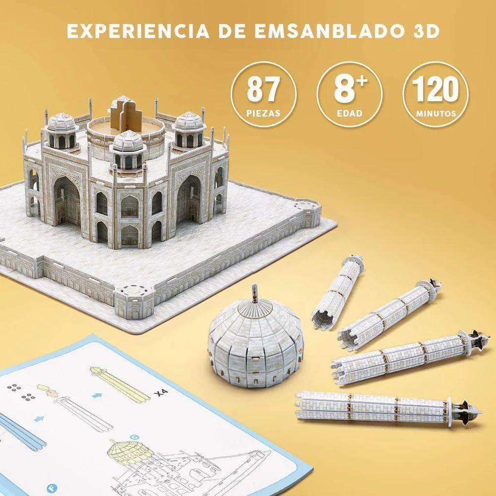 Natgeo Palacio Taj Mahal India Rompecabezas 3D Cubicfun-4