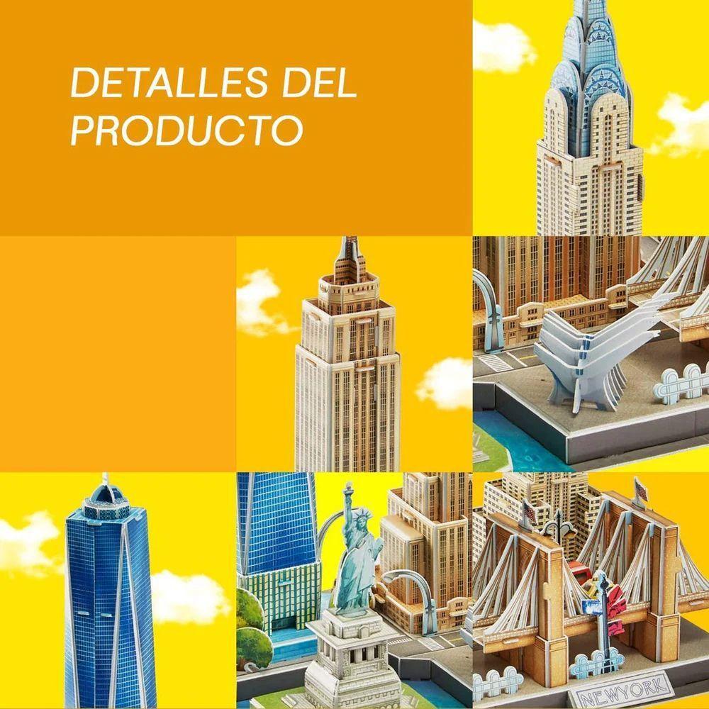 Nueva York City Line USA Rompecabezas 3D Cubicfun Puzzle 3D-3