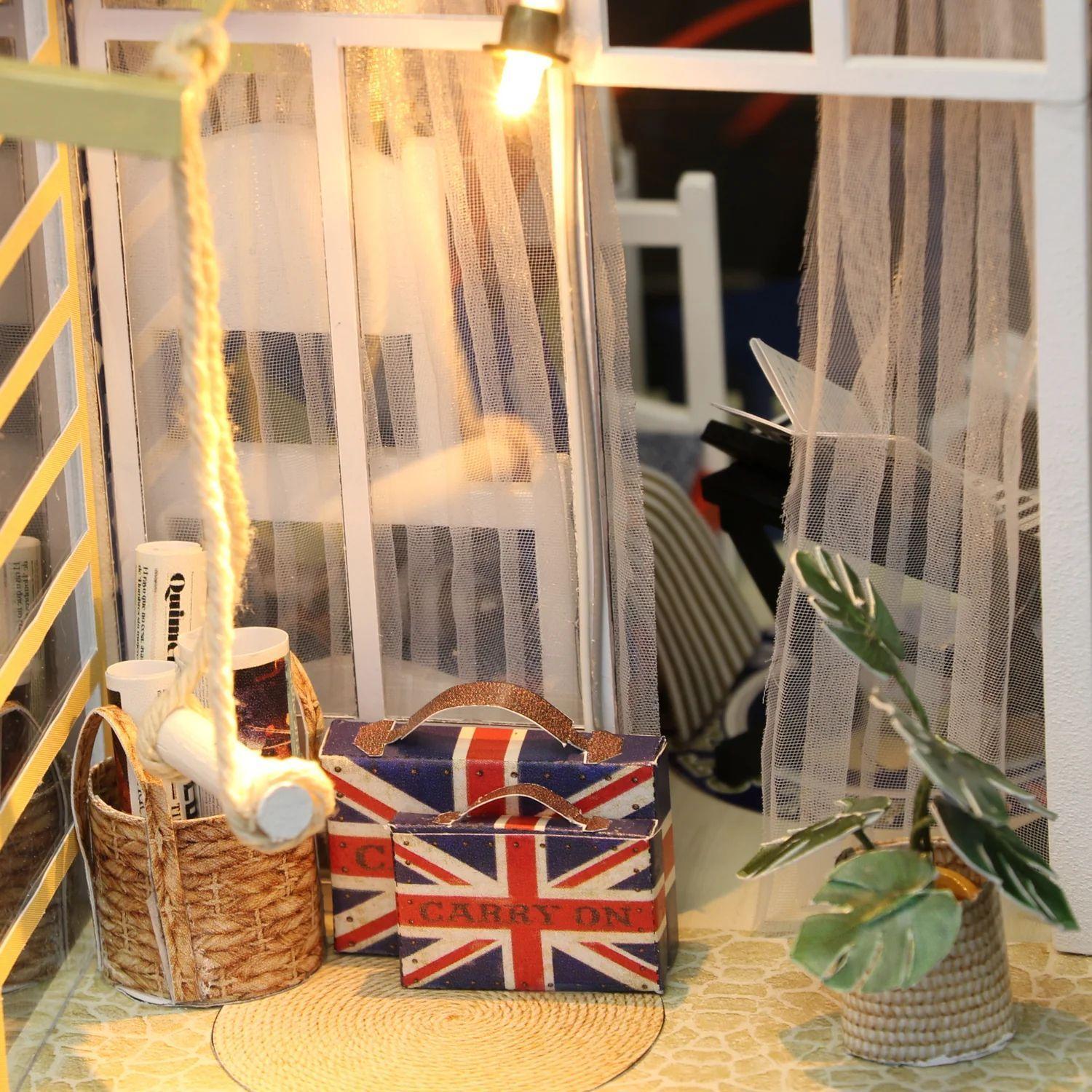 Casita Miniatura "Future Space" – Dormitorio Juvenil DIY con Luces LED -5