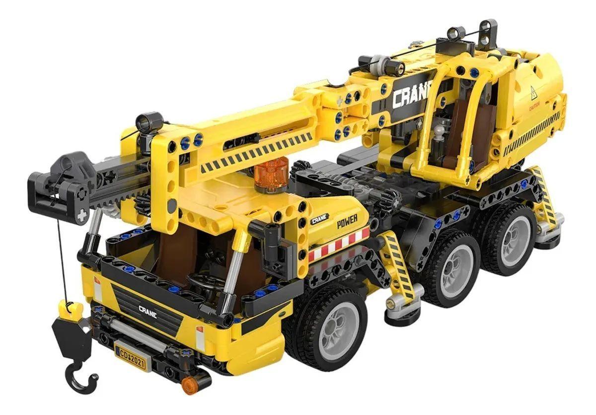 Mobile Crane Construction Truck de bloques-0