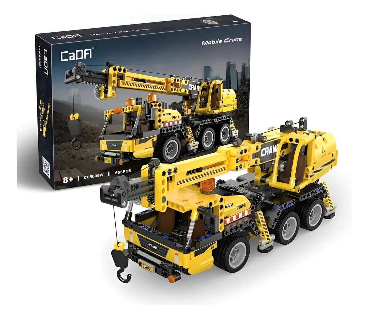 Mobile Crane Construction Truck de bloques-3