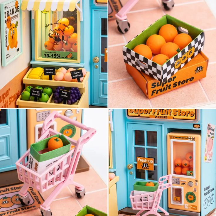 Casa en Miniatura para Armar - Super Creator Daily VC Fruit Store DW003-2