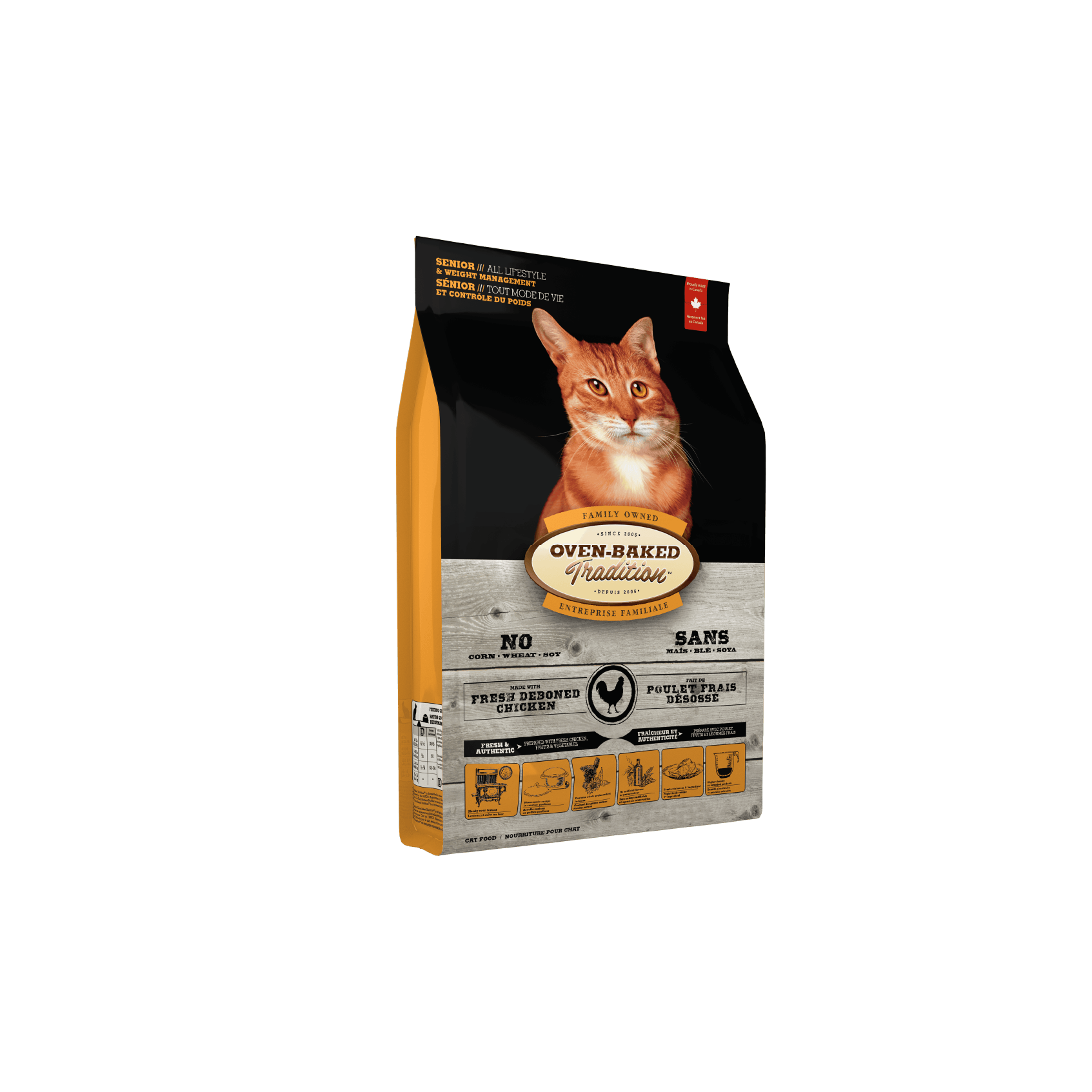Oven Baked Tradition Gato Senior y Control de Peso Pollo 2.27 Kg-2