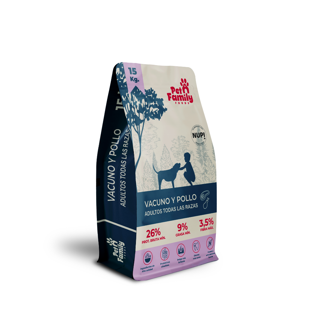 Pet Family Alimento Perro Adulto 15 Kg REGALO SNACK PET FAMILY y VASITO MEDIDOR-1