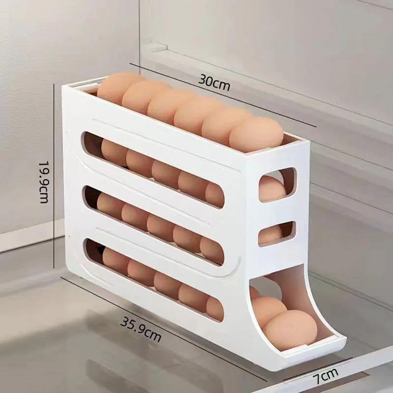 Dispensador de Huevos 4 Niveles Automatico Rodante-2