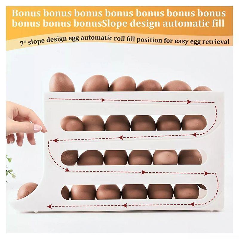 Dispensador de Huevos 4 Niveles Automatico Rodante-3
