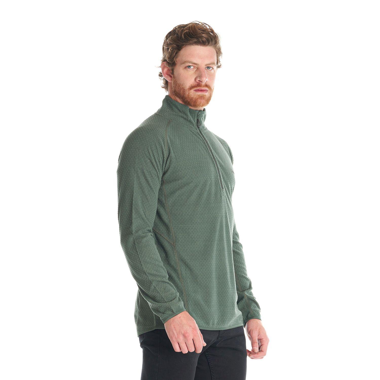 Poleron Hombre Jacaranda Nano-F 14 Zip Verde Grisaceo Lippi-2