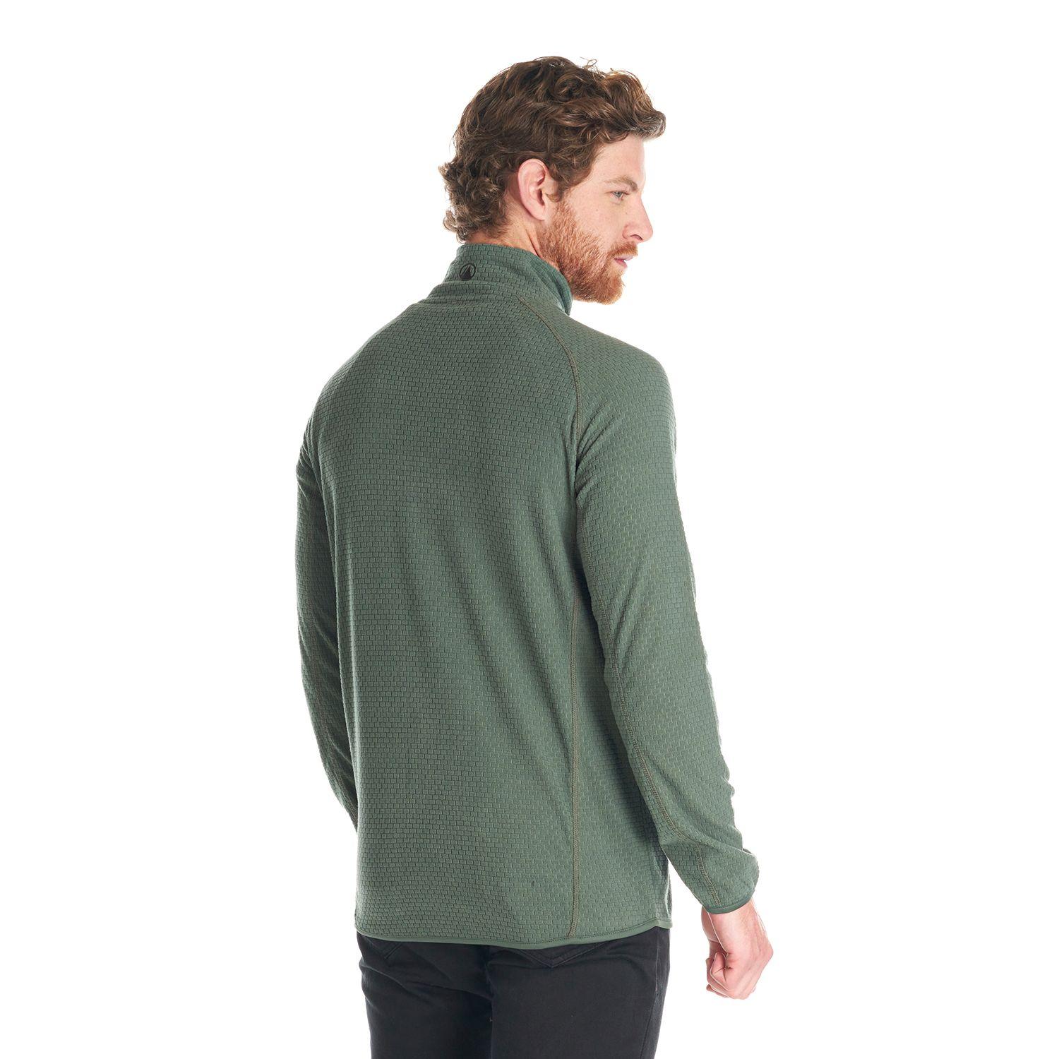 Poleron Hombre Jacaranda Nano-F 14 Zip Verde Grisaceo Lippi-4