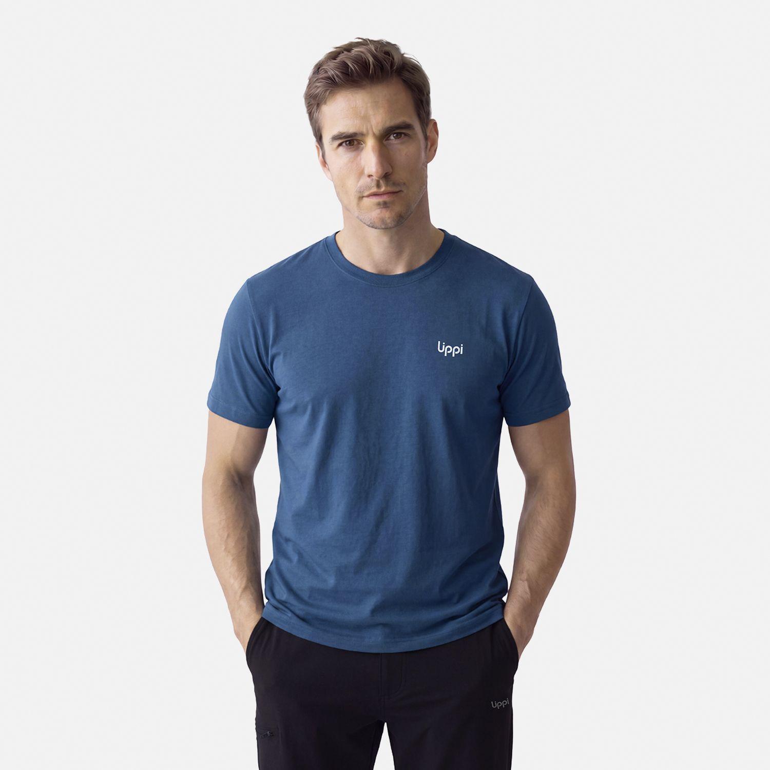 Polera Hombre Ulmo T-Shirt Azul Oscuro Lippi V27-2