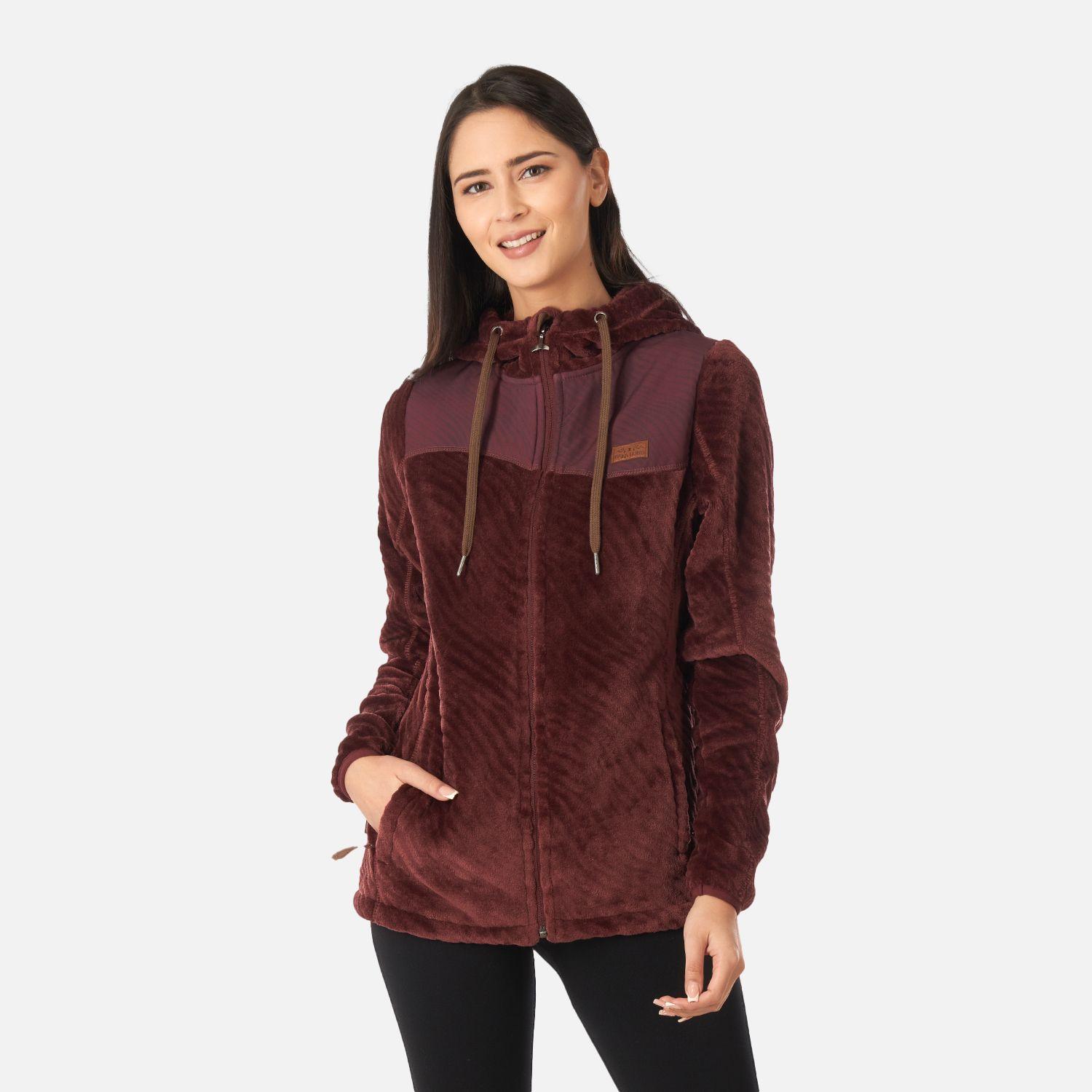 Poleron Mujer Polaroid Burdeo Haka Honu I22-1