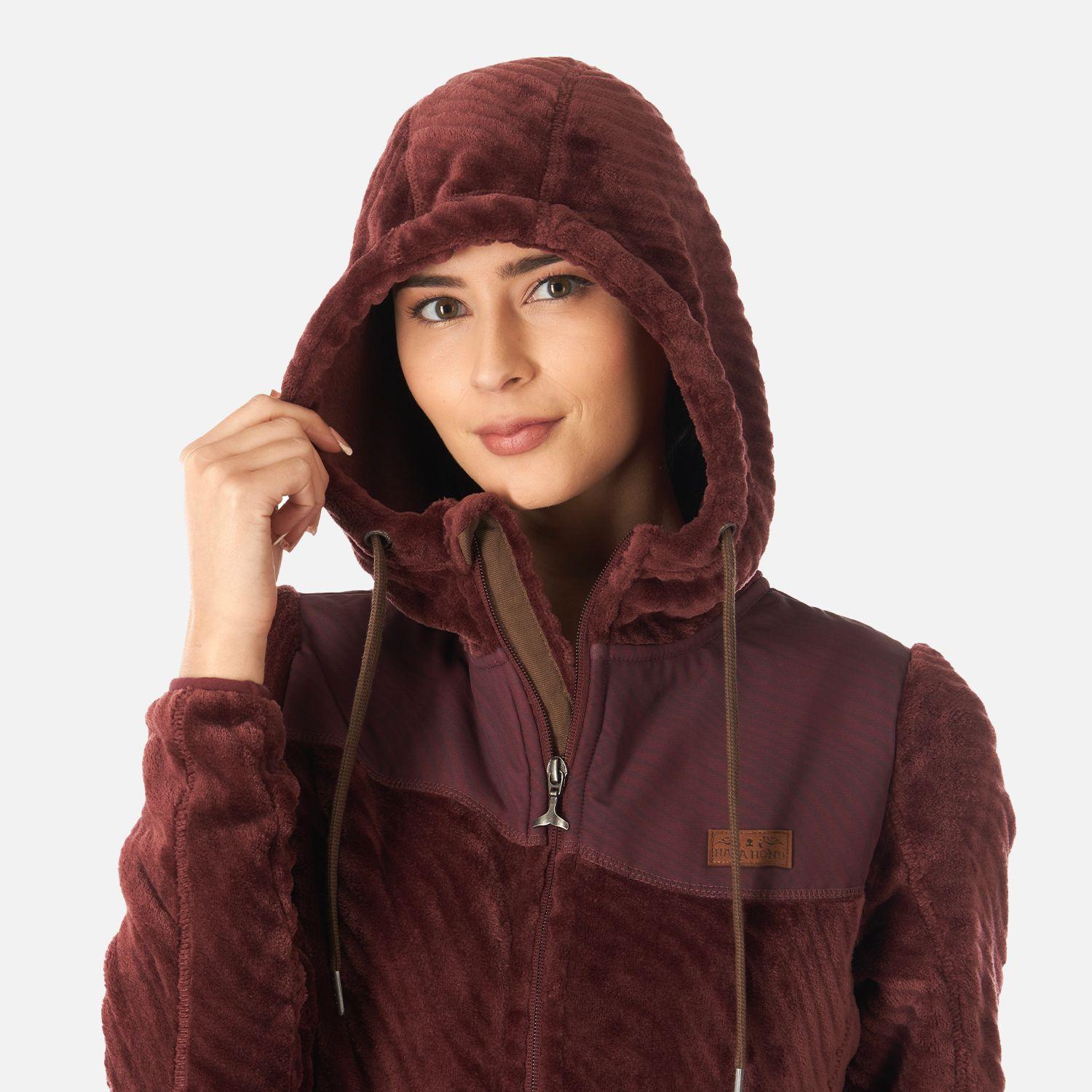 Poleron Mujer Polaroid Burdeo Haka Honu I22-3