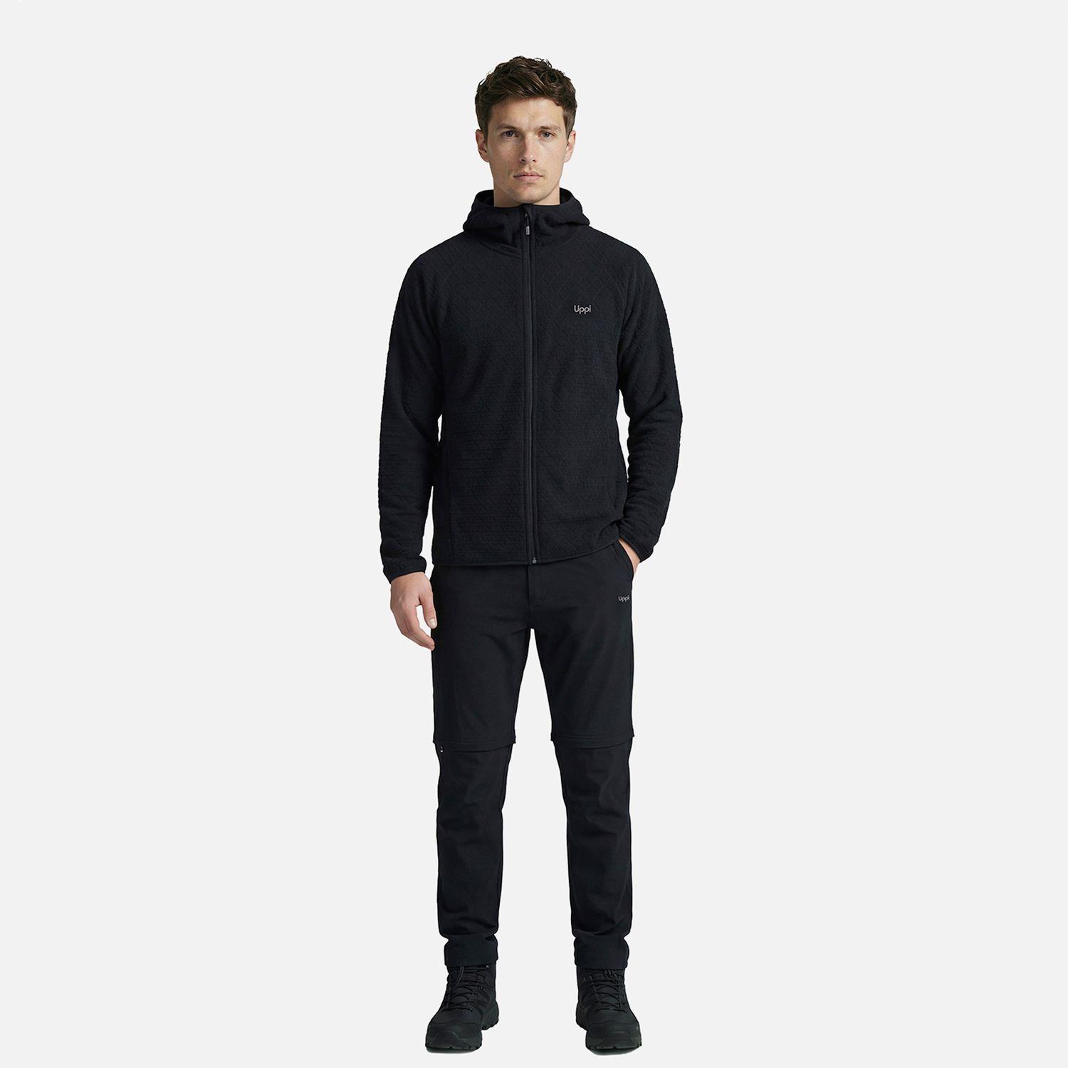 Polerón Hombre Jacaranda Nano-F Full Zip Hoody Negro Lippi V27-4