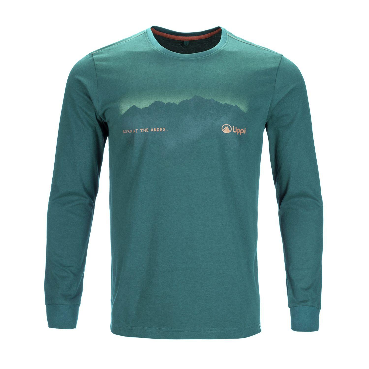 Polera Hombre Border Long Sleeve T-Shirt Mostaza Oscuro Lippi-0