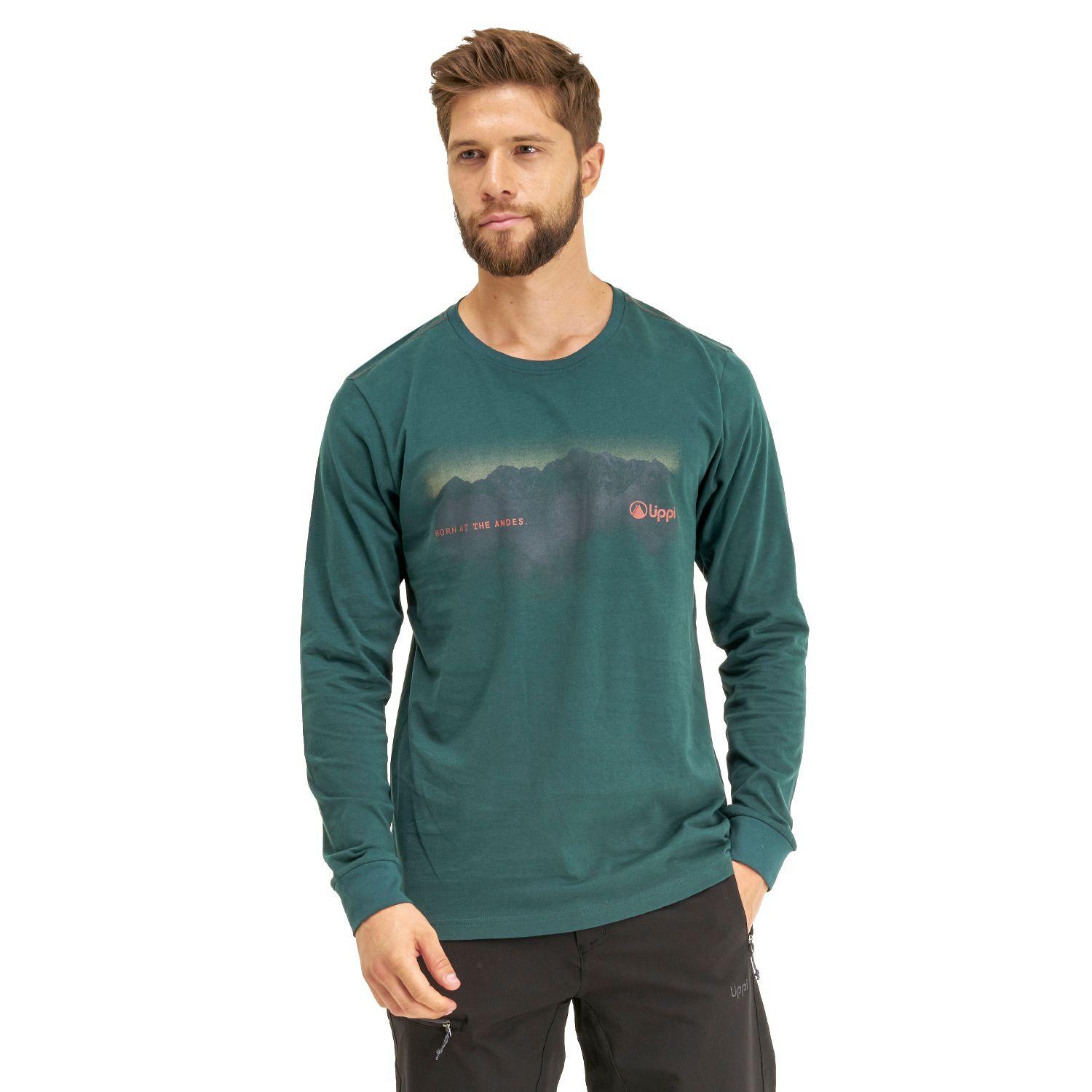 Polera Hombre Border Long Sleeve T-Shirt Mostaza Oscuro Lippi-1