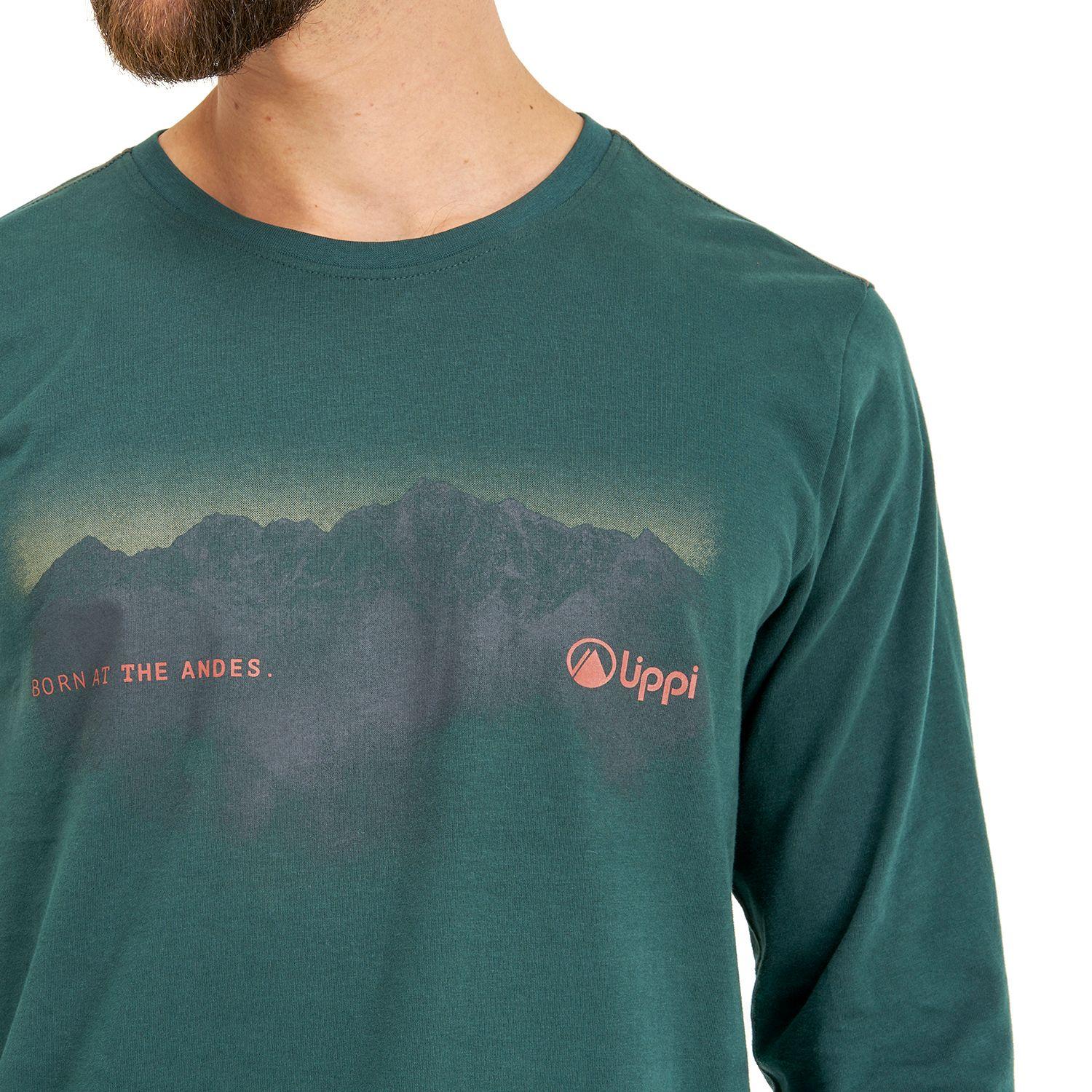 Polera Hombre Border Long Sleeve T-Shirt Mostaza Oscuro Lippi-4