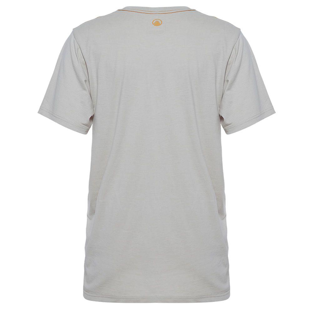 Polera Hombre Climb Cotton T-Shirt Melange Beige Lippi-1