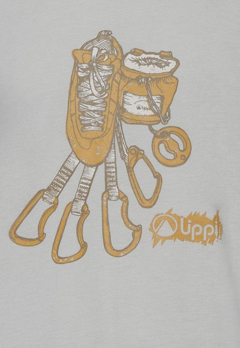 Polera Hombre Climb Cotton T-Shirt Melange Beige Lippi-3