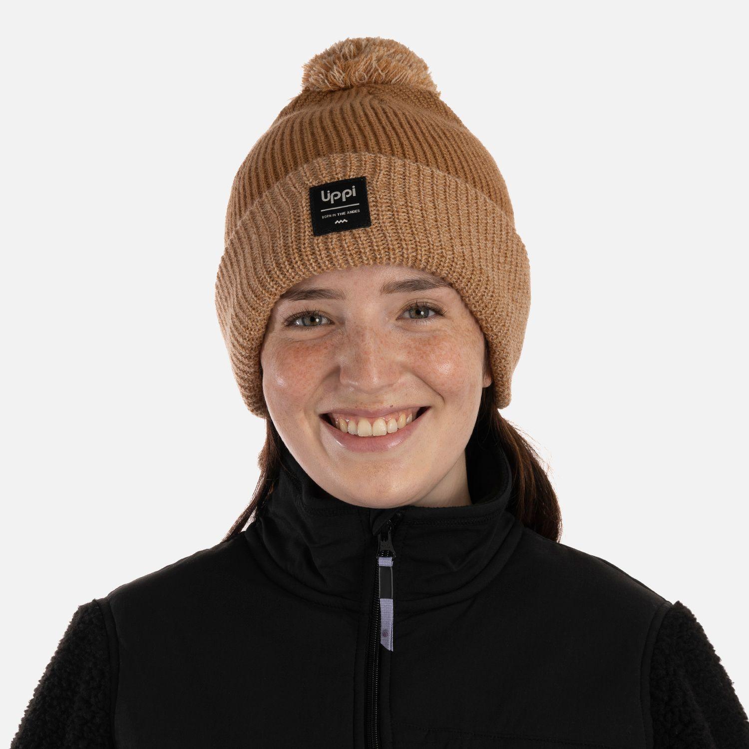 Gorro Fly Line Pom Blend-pro Beanie Camel Melange Lippi I25-1