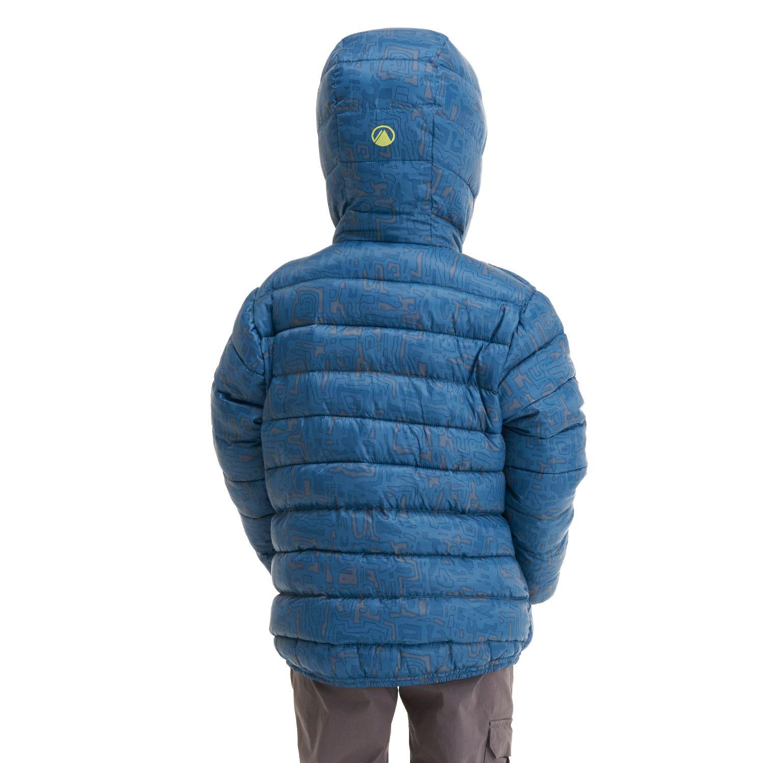 Chaqueta Niño BeWarm 2-Face Hoody Jacket Verde Manzana / Print Azul Lippi-6