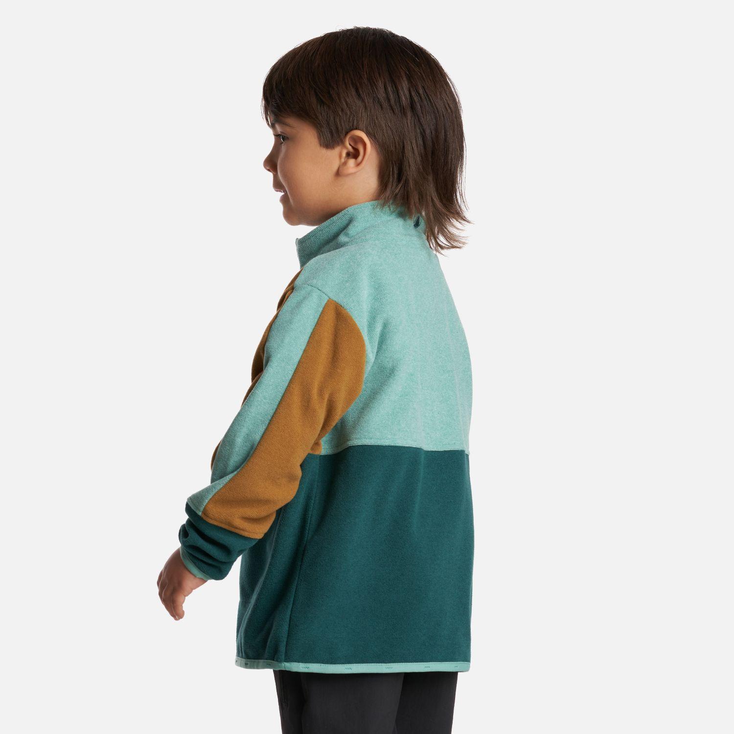 Poleron Niño FirePlace 1/4 Zip Sweatshirt Turquesa Lippi-2