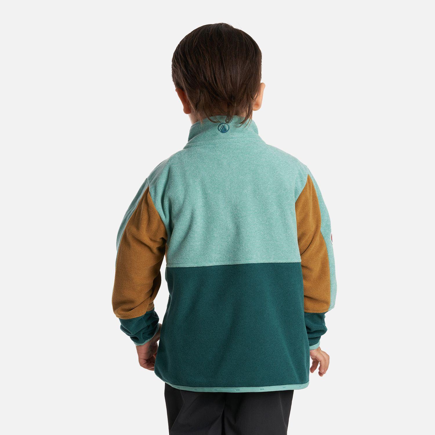 Poleron Niño FirePlace 1/4 Zip Sweatshirt Turquesa Lippi-3