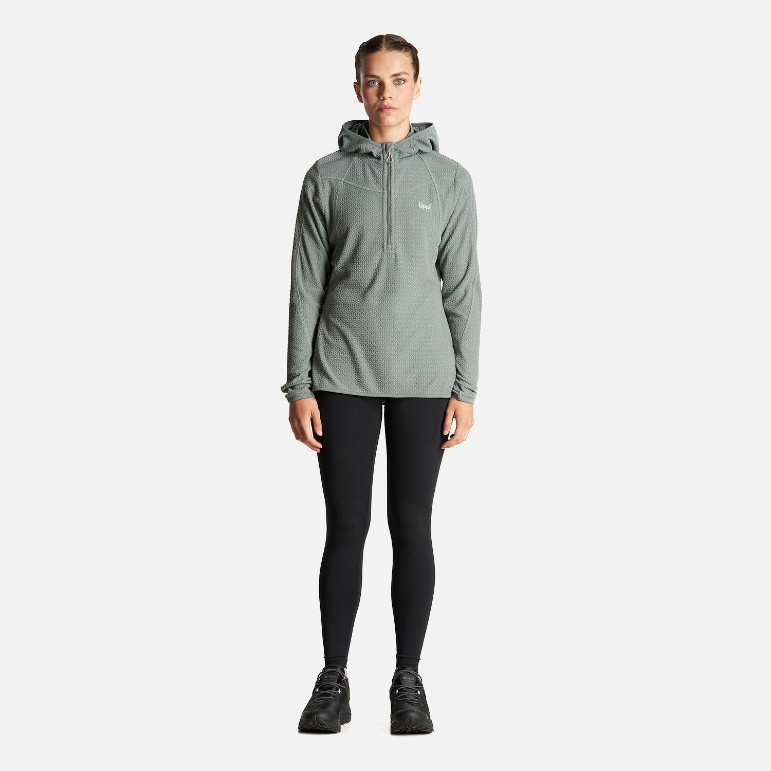 Poleron Mujer Jacaranda Nano-F 14 Zip Hoody Jade Lippi I23-4