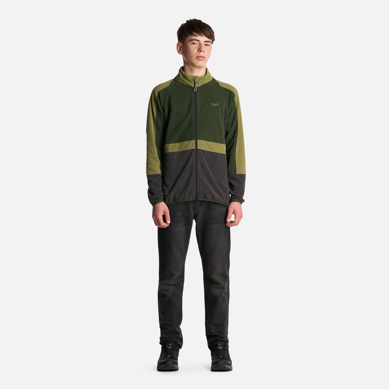 Polerón Teen Boy FirePlace Full Zip Sweatshirt Verde Lippi-5
