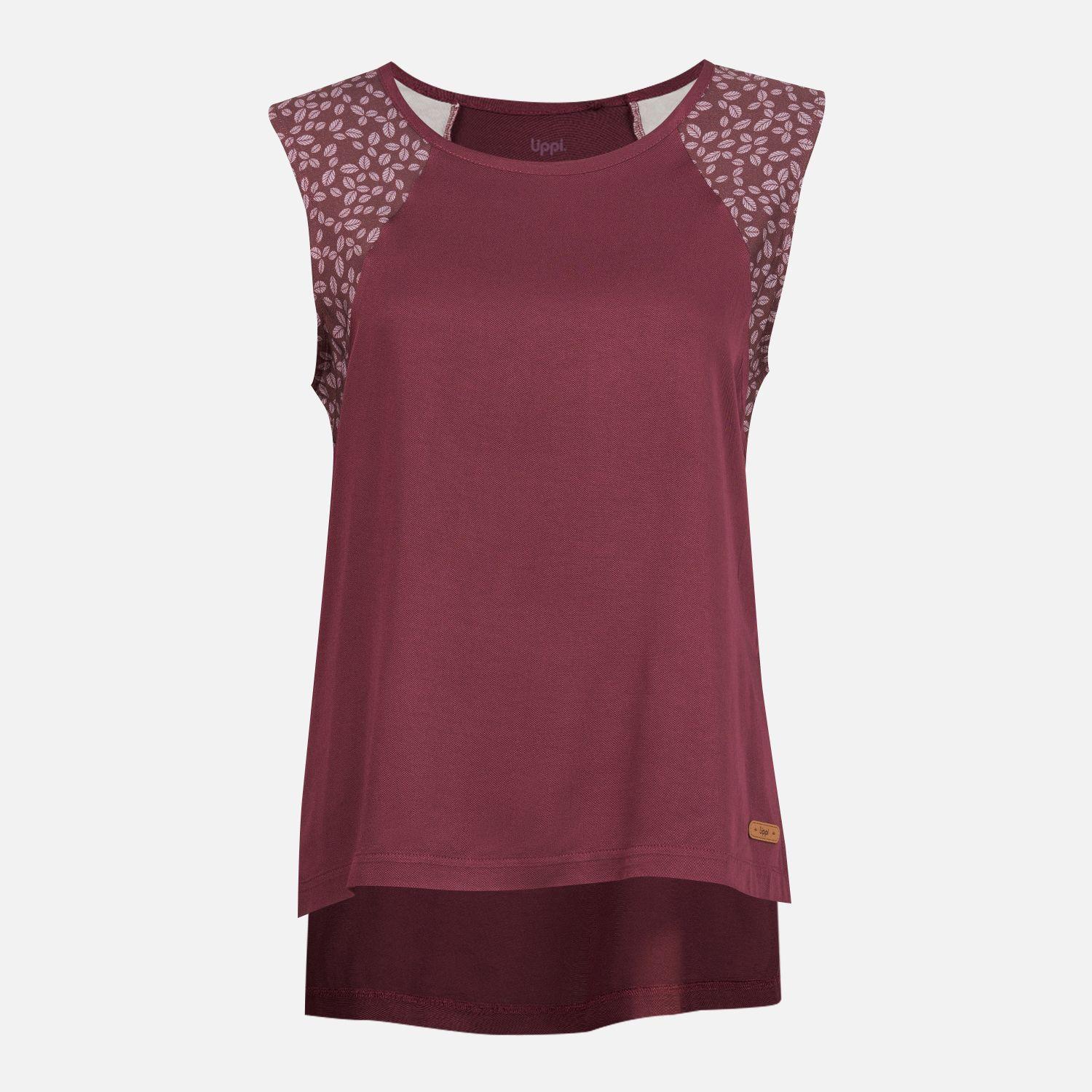 Polera Mujer Sunset T-Shirt Burdeo Lippi-0