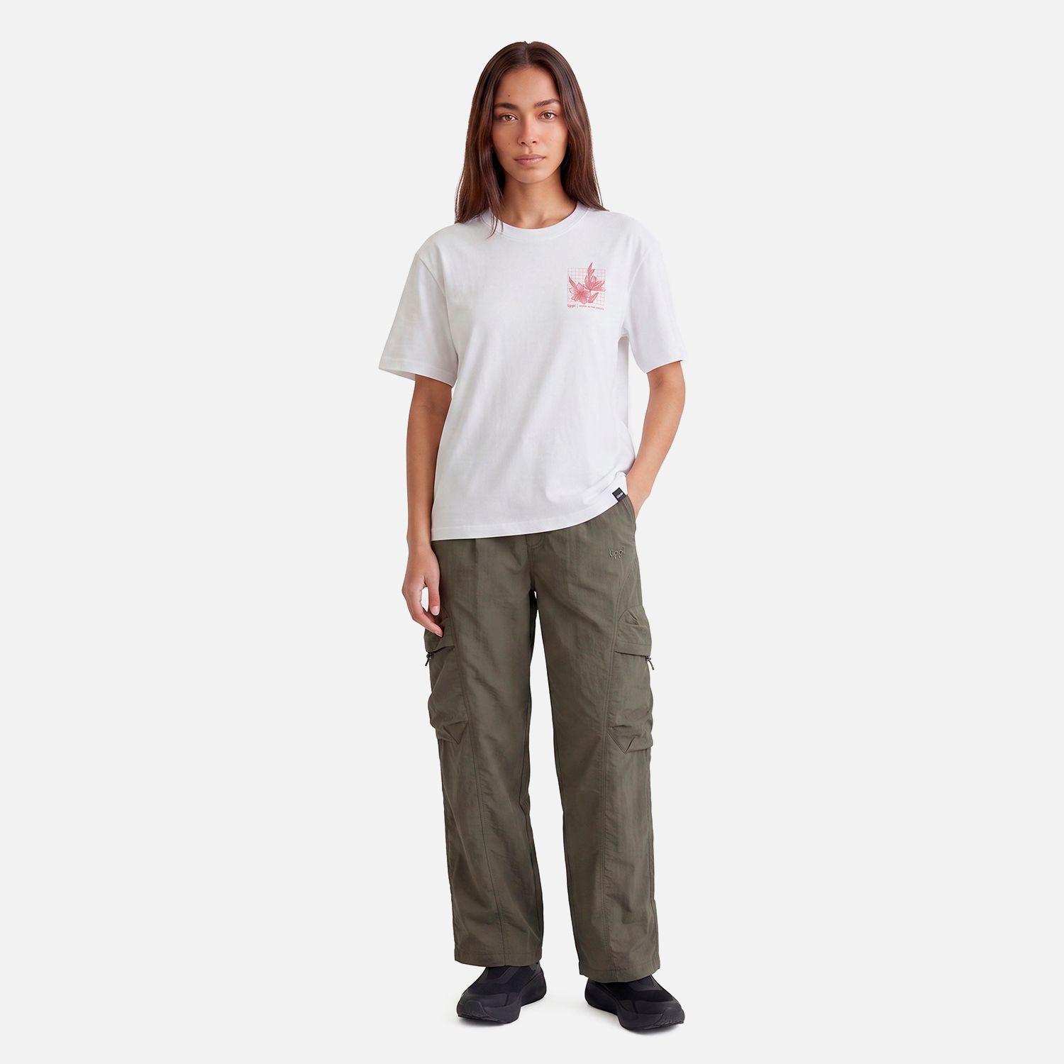 Polera Mujer Ulmo Front Print Sorona T-Shirt Blanco Lippi V27-4