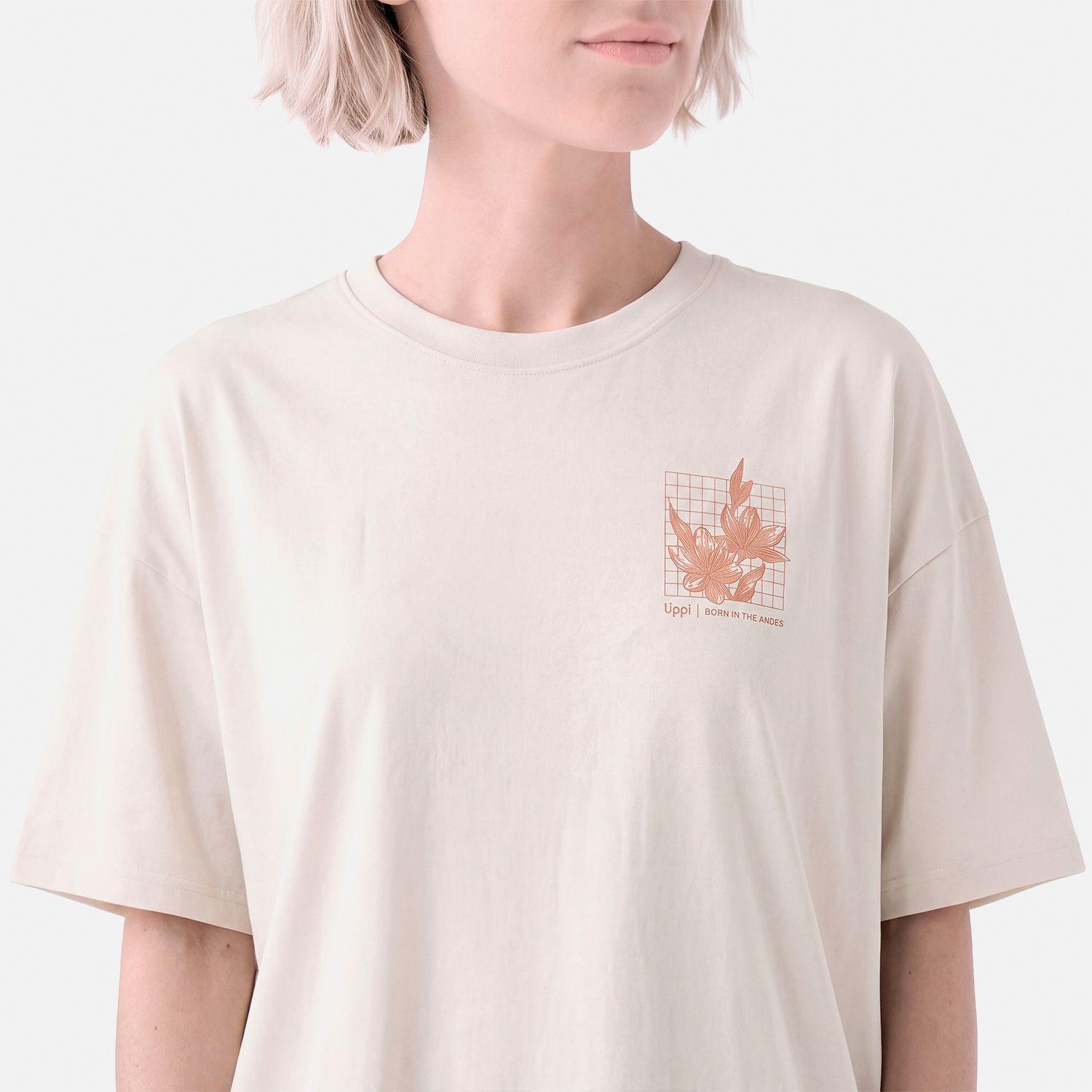 Polera Mujer Ulmo Front Print Sorona T-Shirt Beige Lippi V27-3
