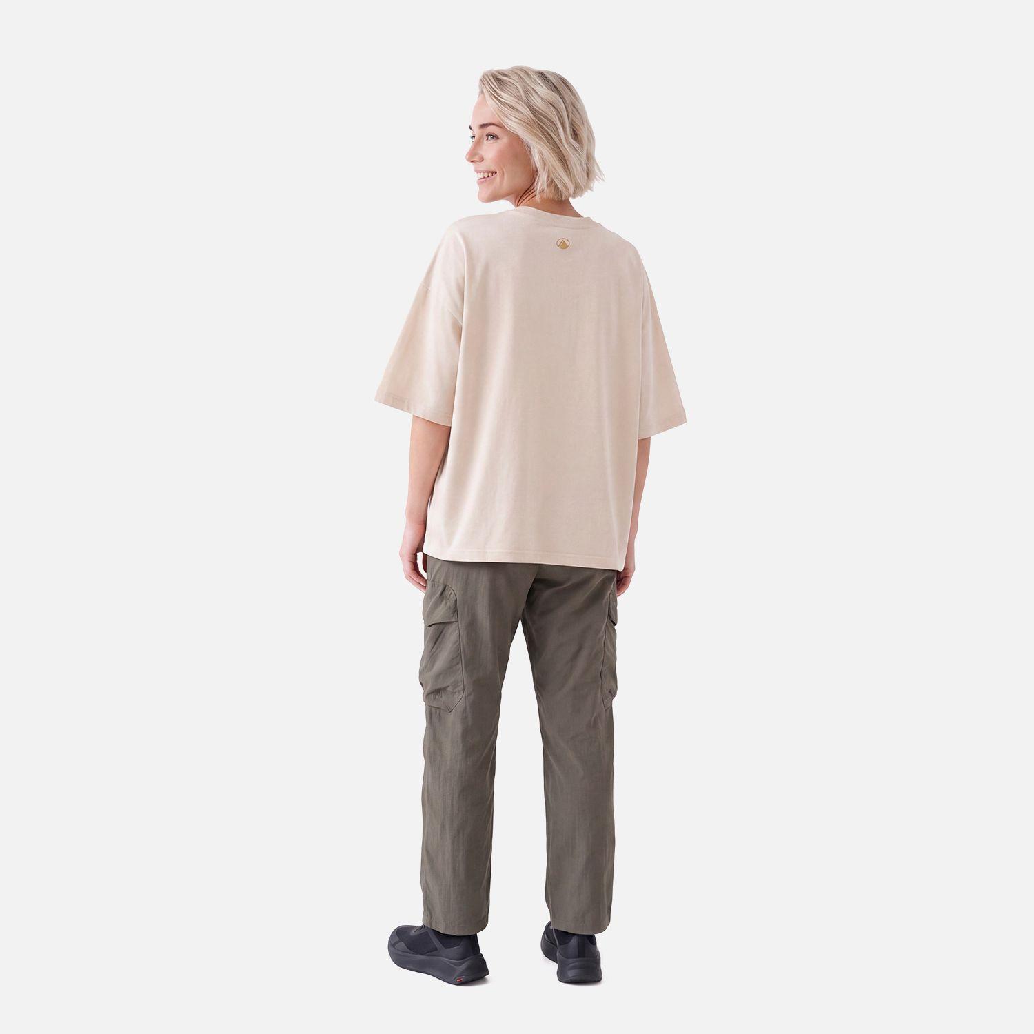 Polera Mujer Ulmo Front Print Sorona T-Shirt Beige Lippi V27-5
